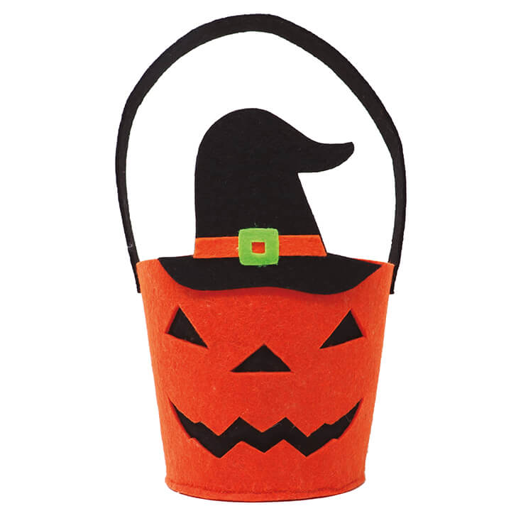 Seau Citrouille Feutrine