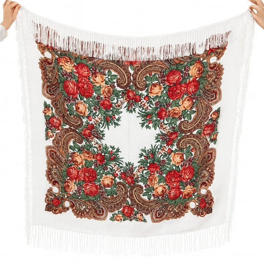 Châle Traditionnel Blanc