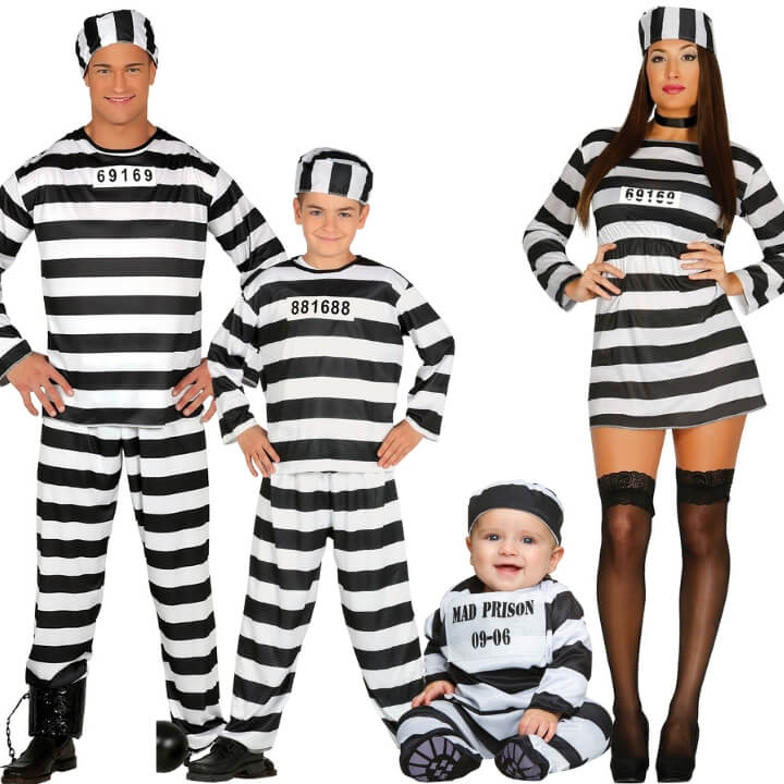 Déguisements de groupe Prisonniers