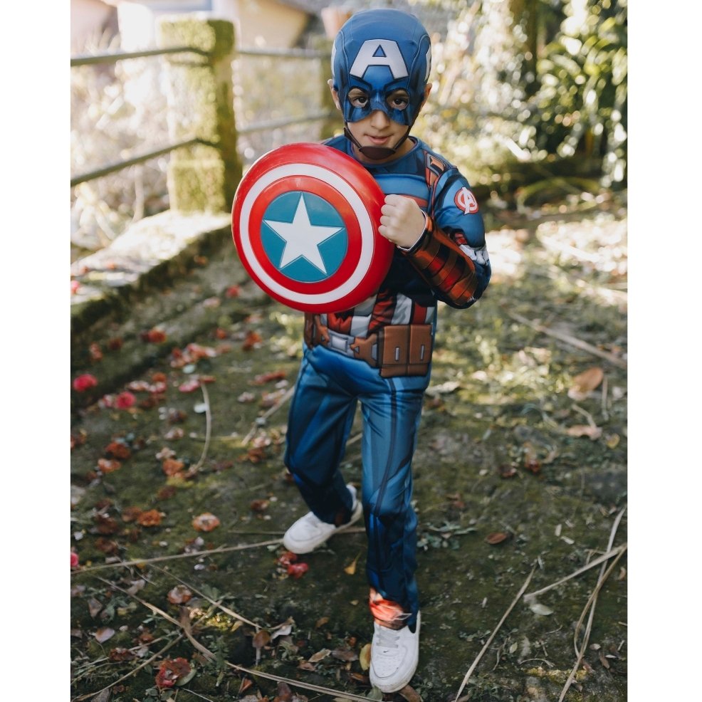 Déguisement Captain America™ Muscle Man pour enfant