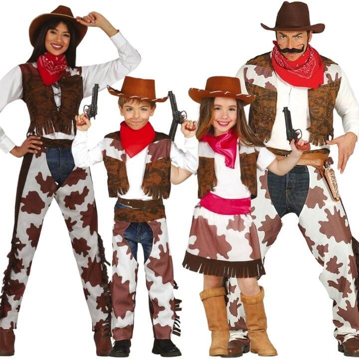 Déguisements de groupe Cow-Boys Rodéo