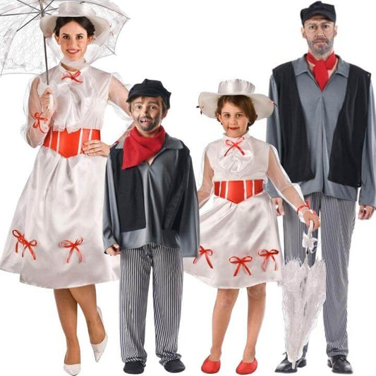 Déguisements de groupe Mary Poppins et Ramoneur