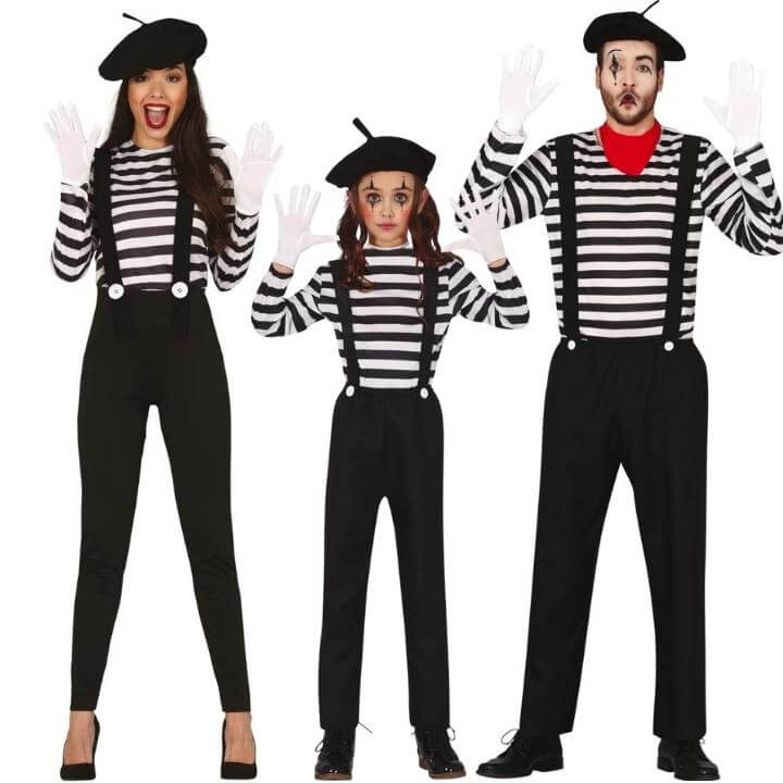Déguisements de groupe de Mime avec Béret
