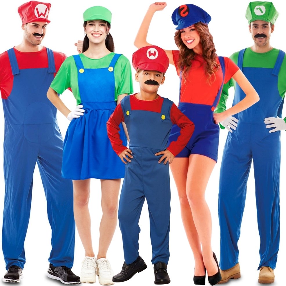 Disguise Kit Accessoires Luigi Enfant - Chapeau, Gants Et Moustache Pour Déguisement Super Mario