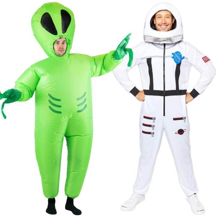 Déguisements de couple Astronaute Extraterrestre