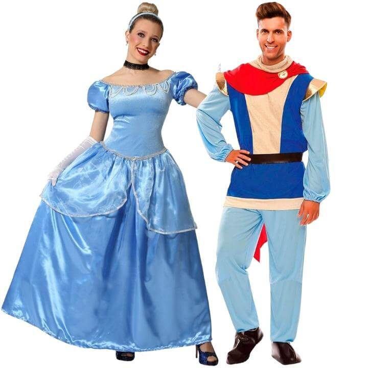 Déguisements de couple Cendrillon et du Prince