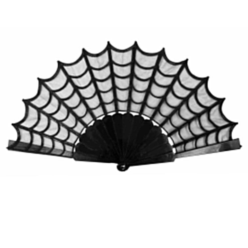 Éventail Gothique Noir
