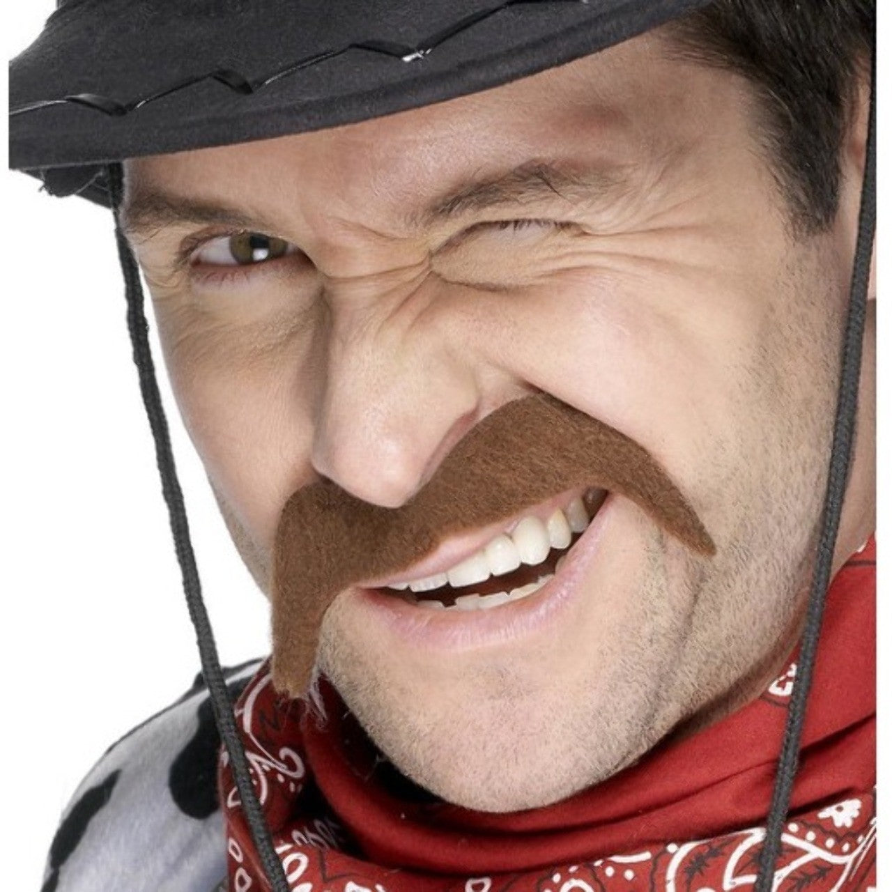 Moustache de Cowboy Marron