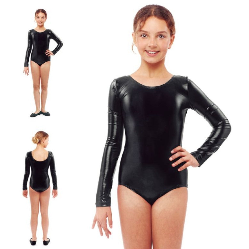 Body Noir Métallisé enfant