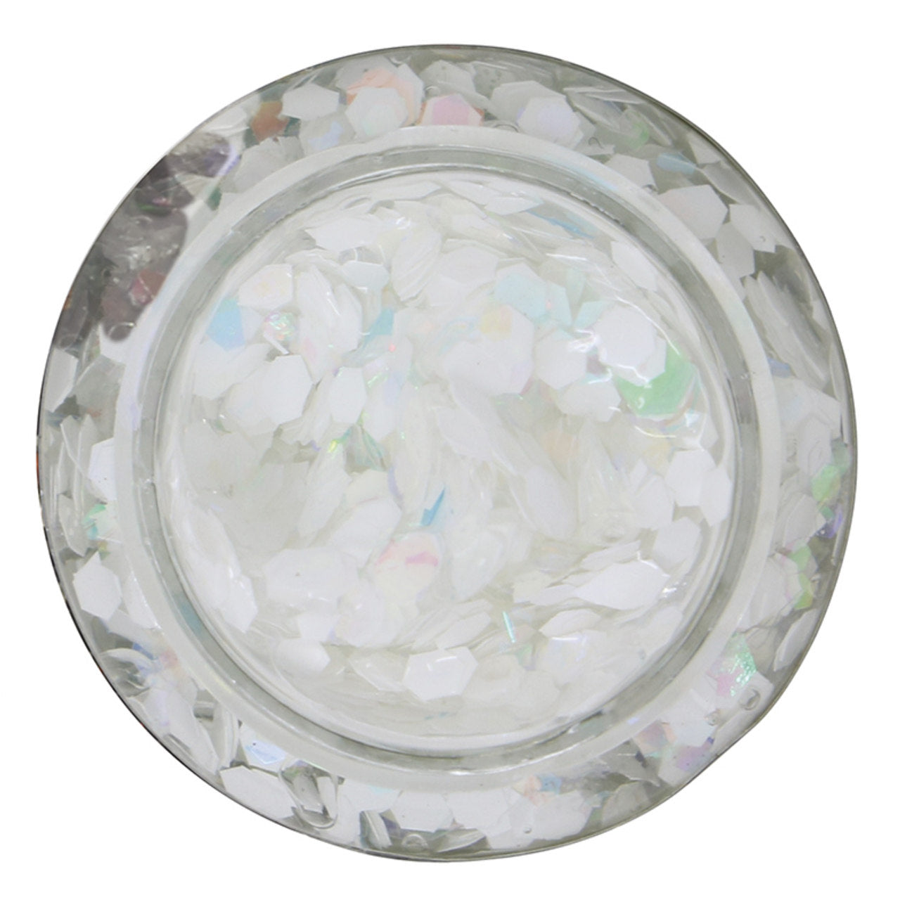 Pot de Gel Pailleté Blanc