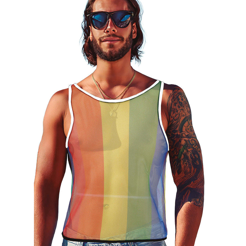 T-shirt Résille Arc-en-Ciel