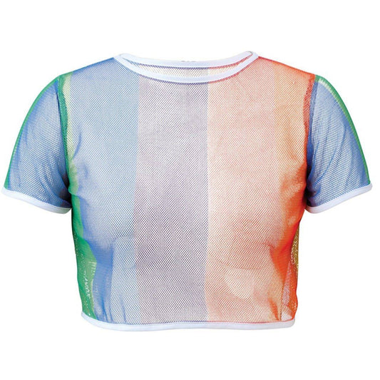 T-shirt en Résille Multicolore