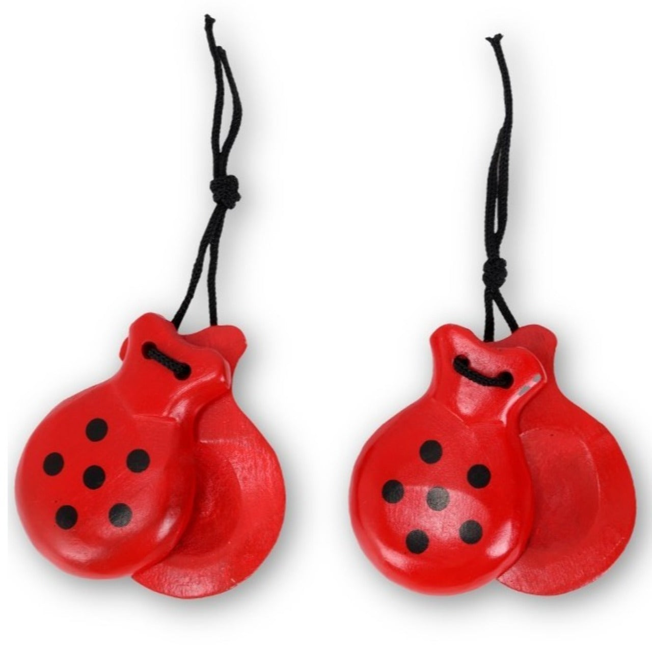 Castagnettes de flamenco Rouges et Noires