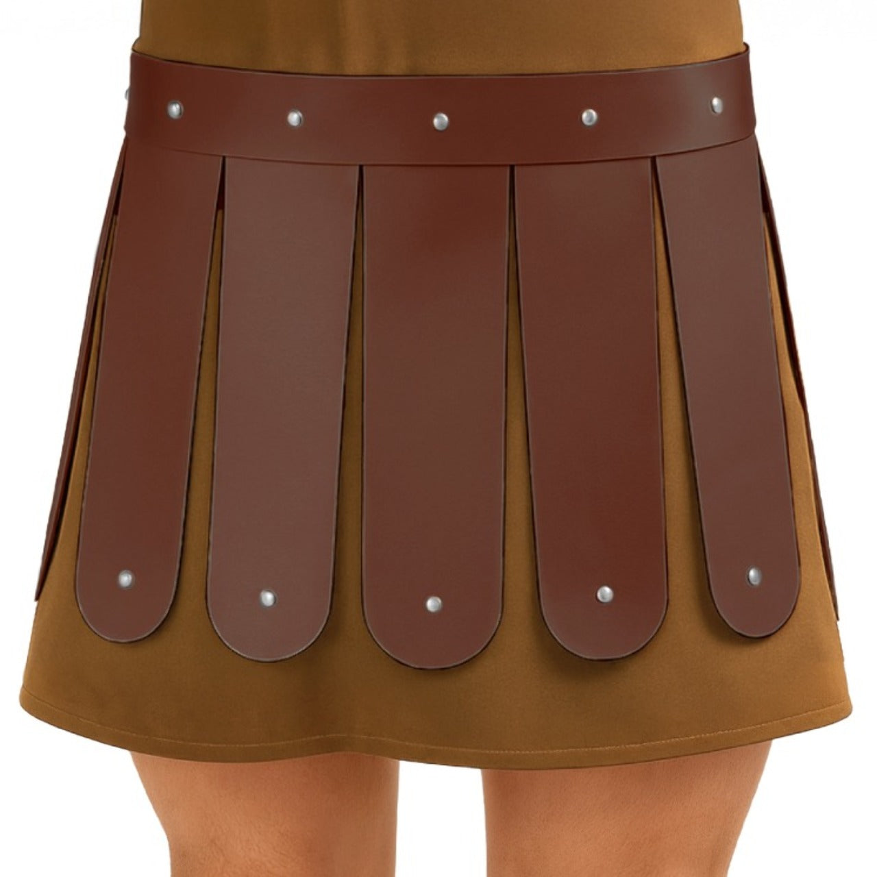 Ceinture Jupe de Gladiateur Romain Marron