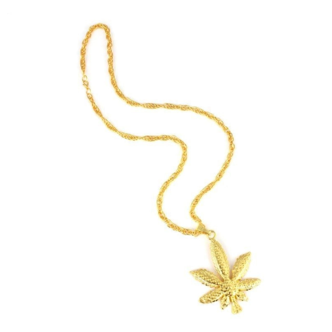 Collier de rappeur feuille de cannabis