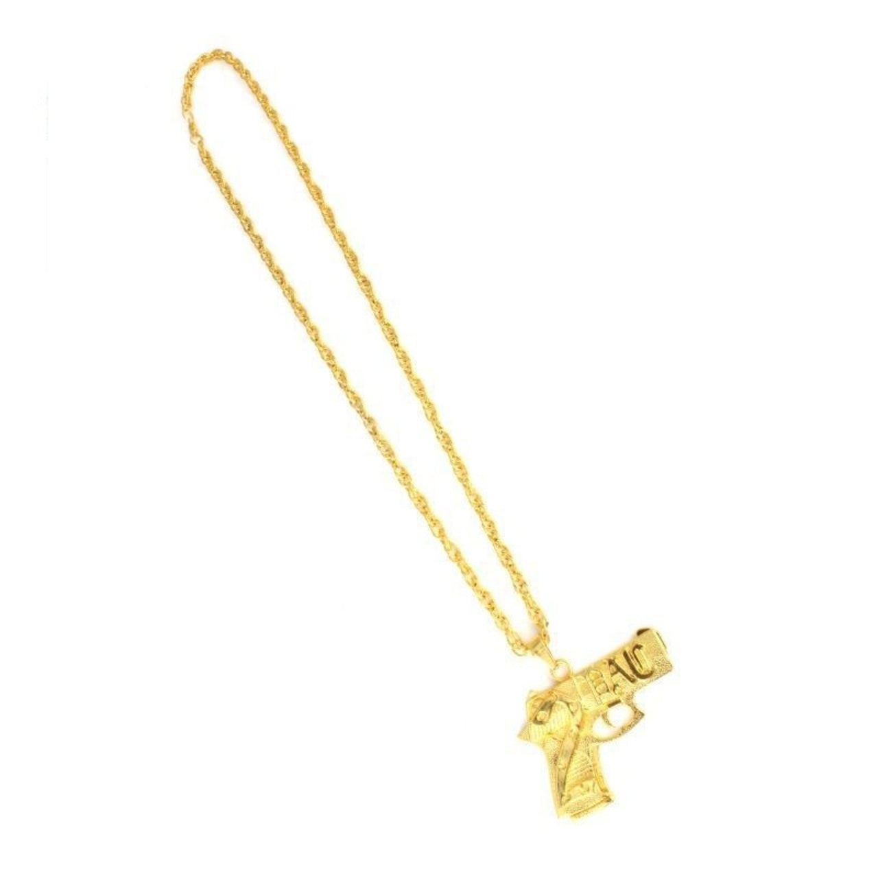 Collier Pendentif Pistolet de Rappeur
