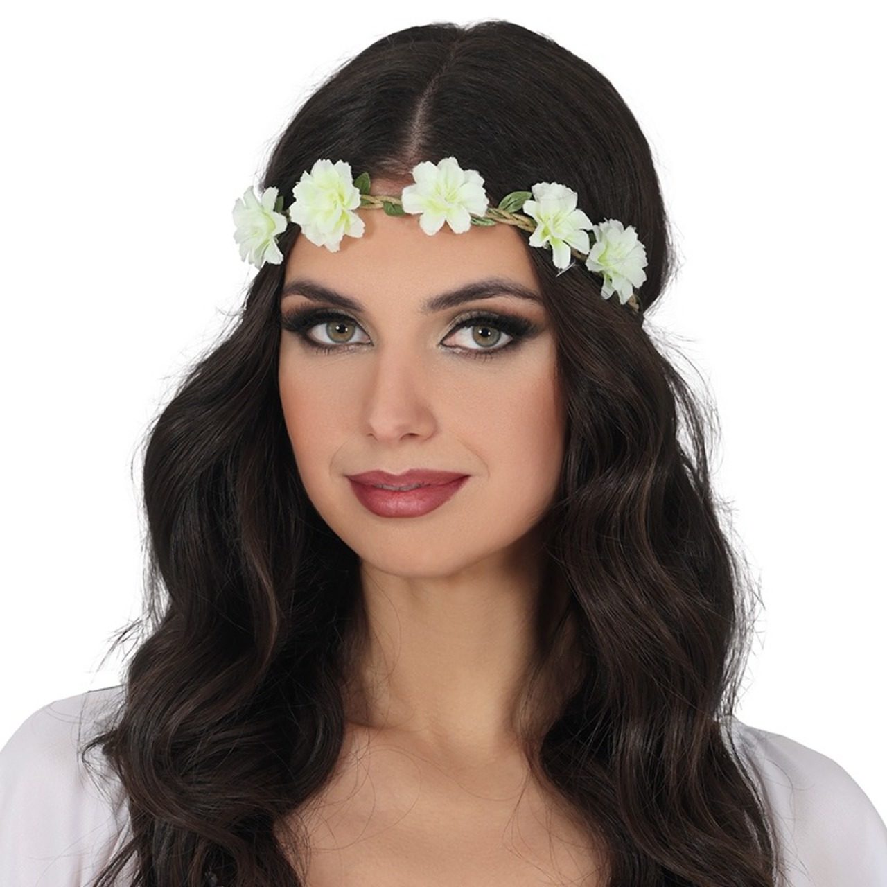 Couronne de Petites Fleurs Blanches