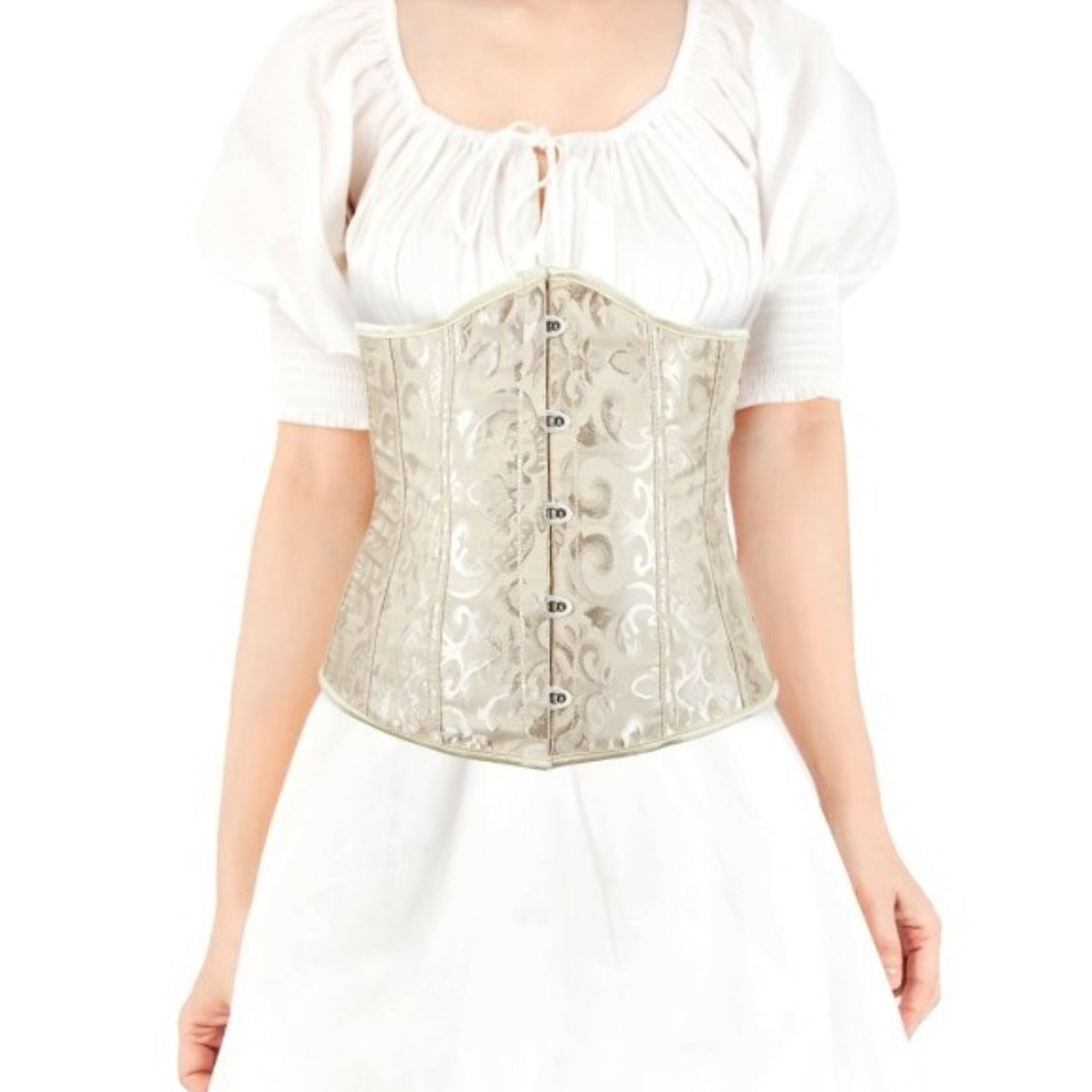 Corset en Jacquard Beige
