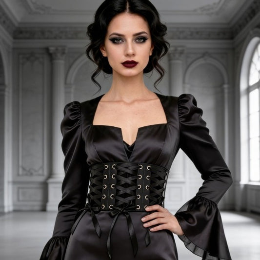 Corset Noir avec Rubans