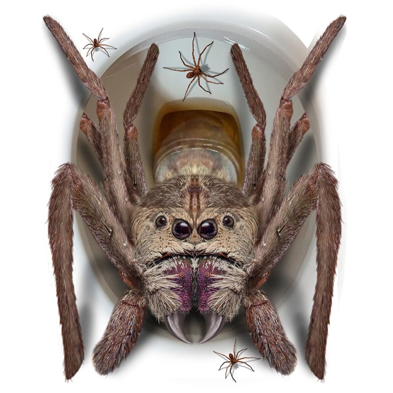 Décoration WC Araignée Géante