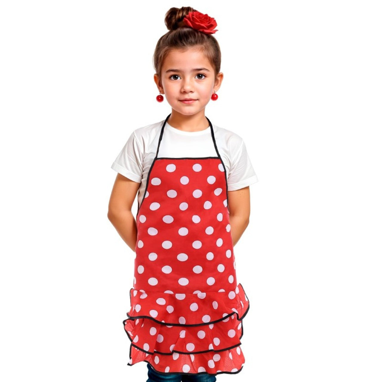 Tablier de Flamenco Rouge pour enfants