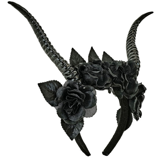 Serre-tête Reine Noire Cornes
