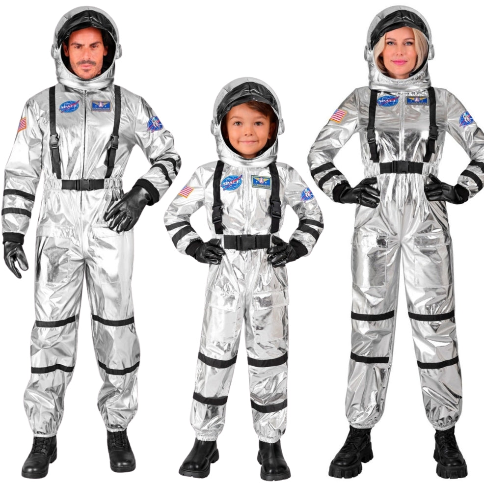 Déguisements de groupe Astronautes Space Argenté