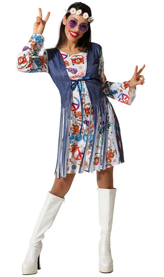 Déguisements de groupe Hippie Multicolore