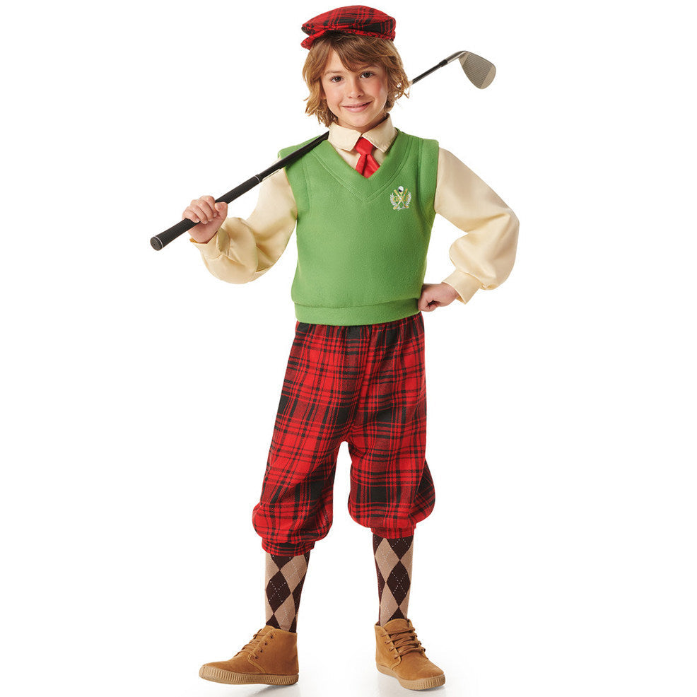 Déguisements en groupe de golfeurs à carreaux