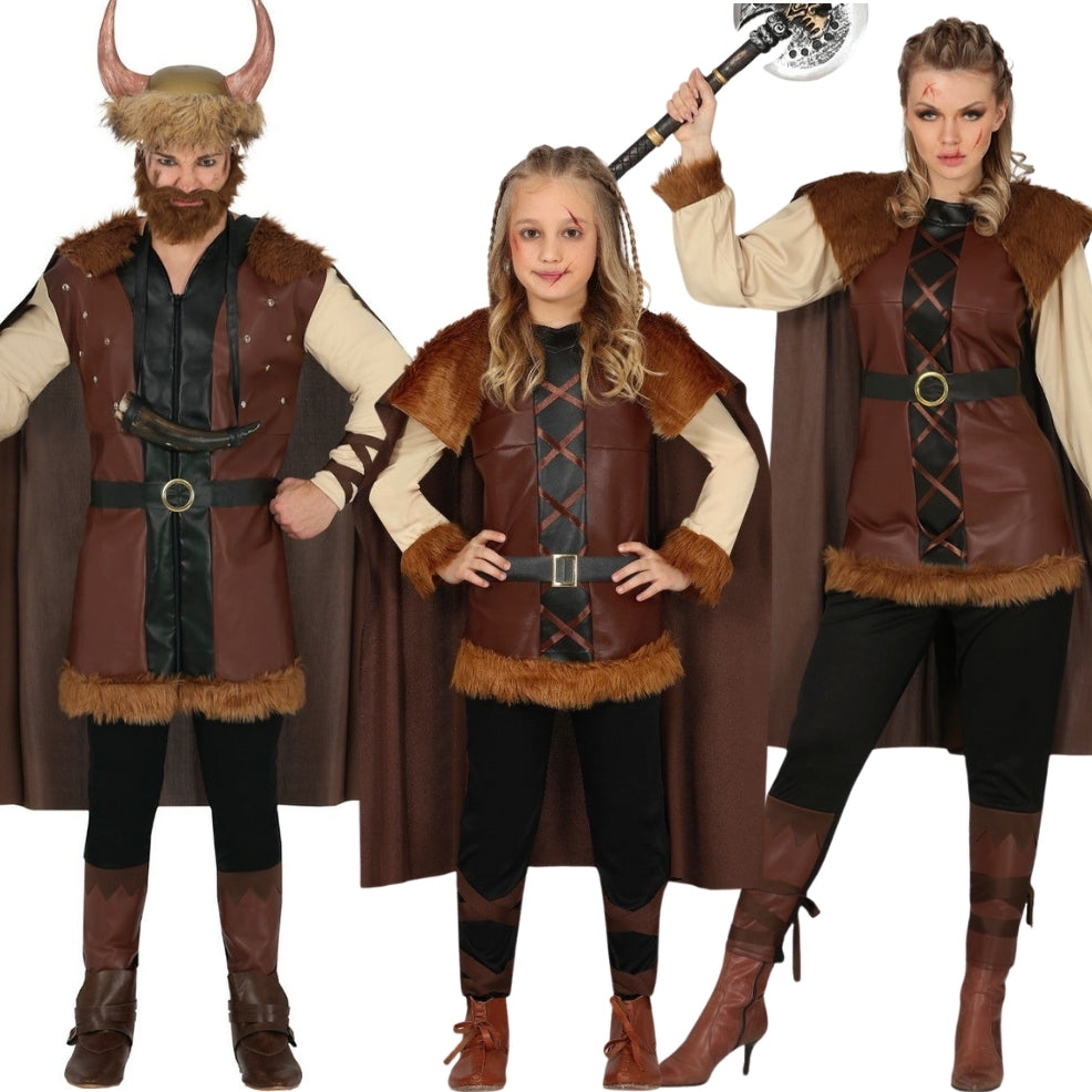 Déguisements en groupe des Vikings Bruns