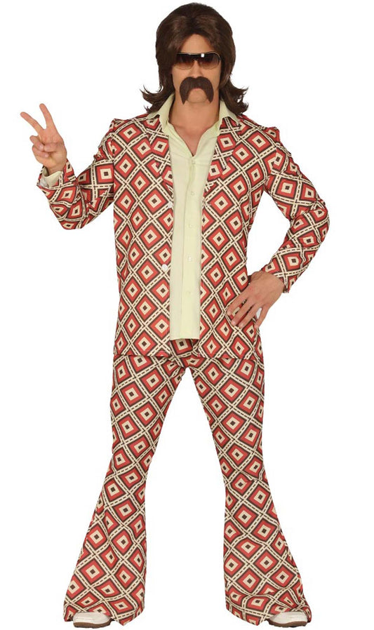 Déguisements de couple Années 70 Losange