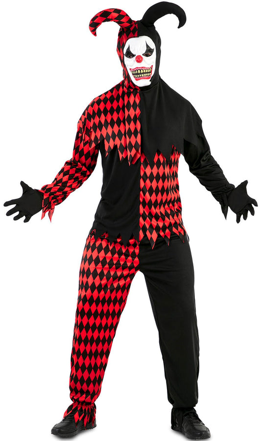 Déguisement de couple Arlequin Maléfique