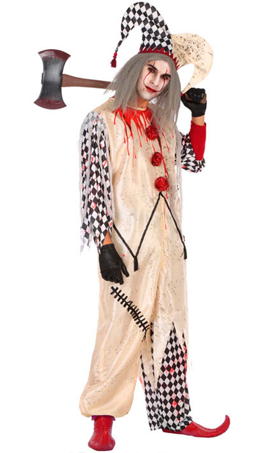 Déguisements de Couple Arlequin Sanglant