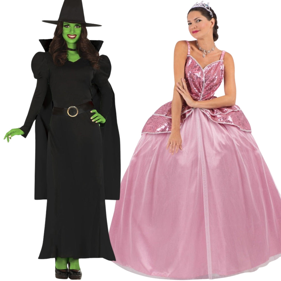 Déguisements de couple Sorcières Elphaba Glinda