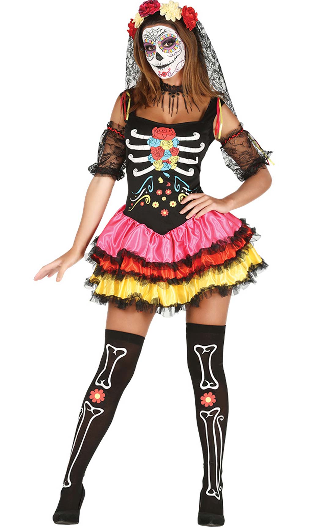 Déguisements de Couple Día de los Muertos Catrin