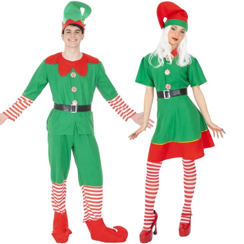 Déguisements de couple Lutins de Noël