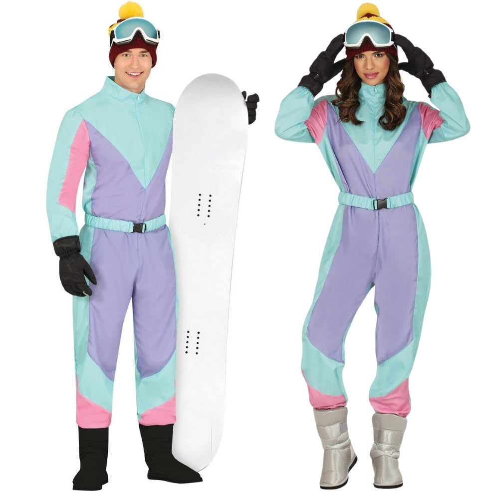 Déguisements en couple de Skieurs Bleus