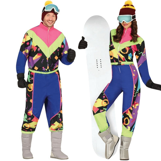 Déguisements de couple Skieurs Multicolores