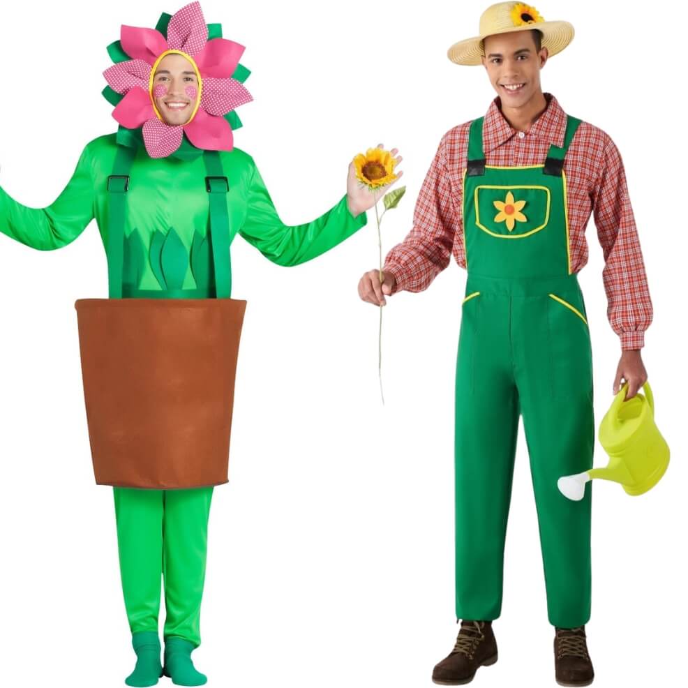 Déguisements de couple Jardinier et Pot de Fleurs