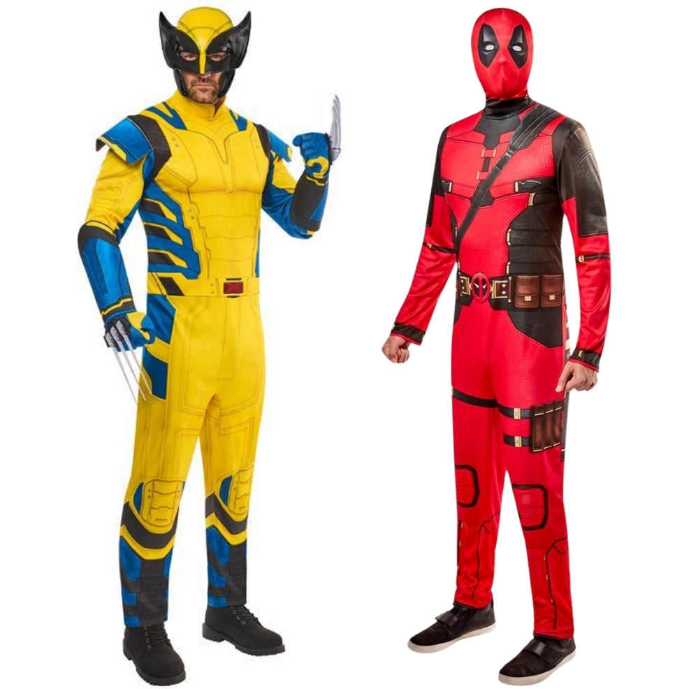 Déguisements de couple Wolverine et Deadpool