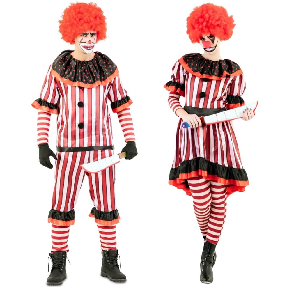 Déguisements de couple Clowns Sinistres