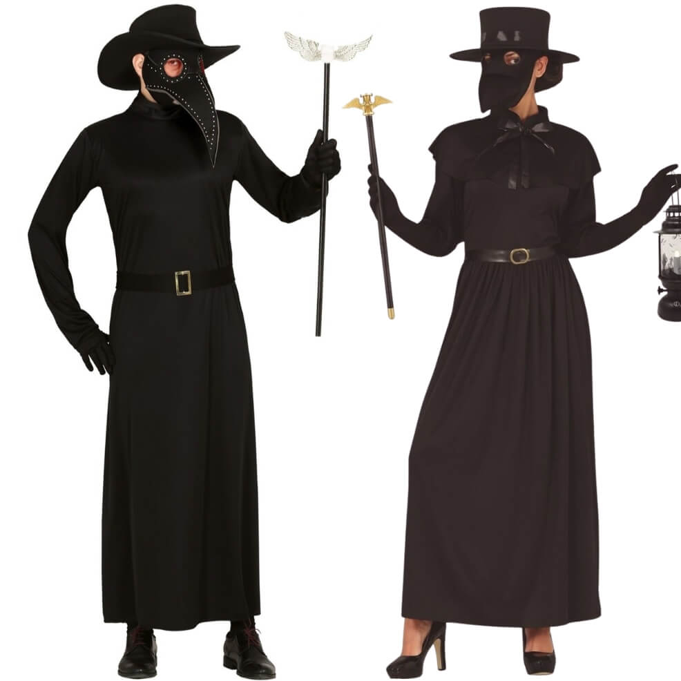 Déguisements de couple Peste Noir