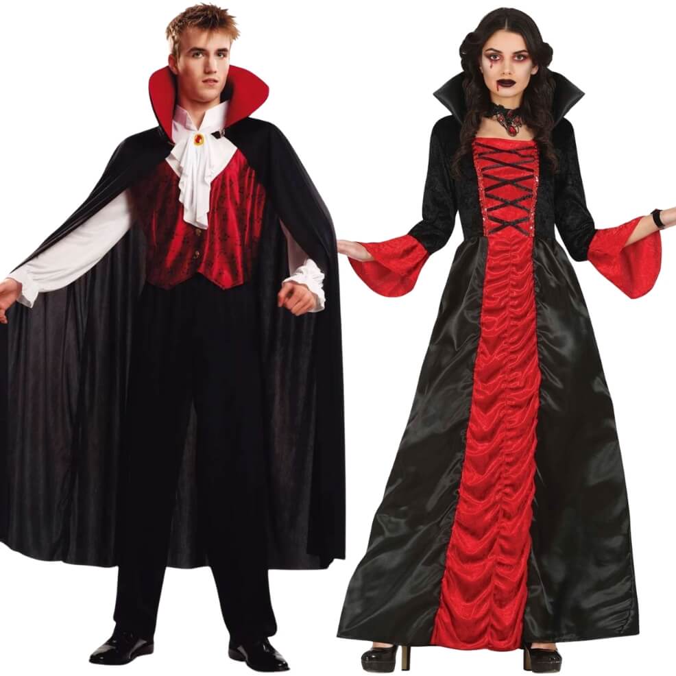 Déguisements de couple Vampires Gothiques