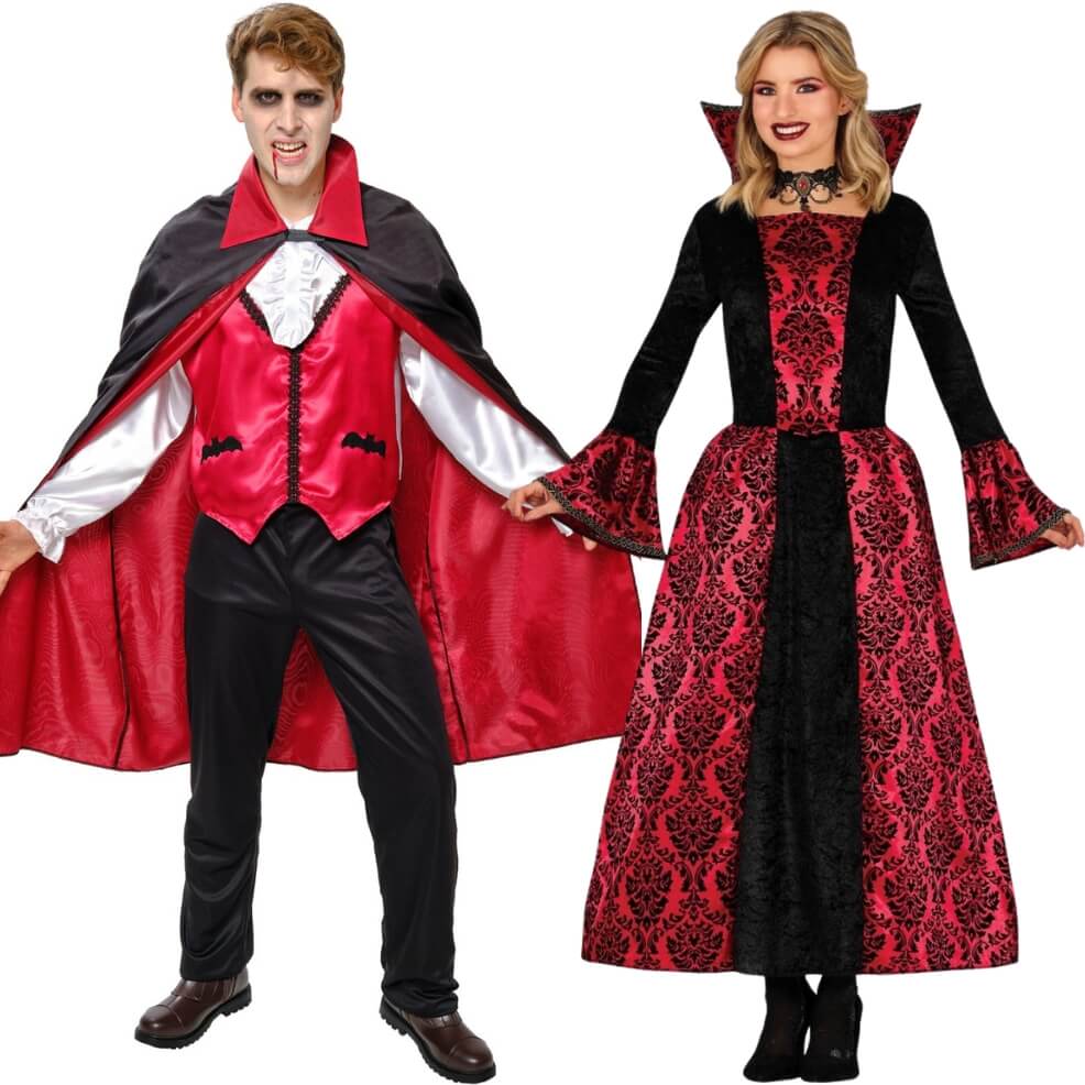 Déguisement de couple Vampires Raffinés