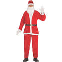 Costume Complet Père Noël Pour Homme Adulte - 10 Pièces (veste, Pantalon, Chapeau, Barbe, Ceinture...) - Taille S à 3XL - 9