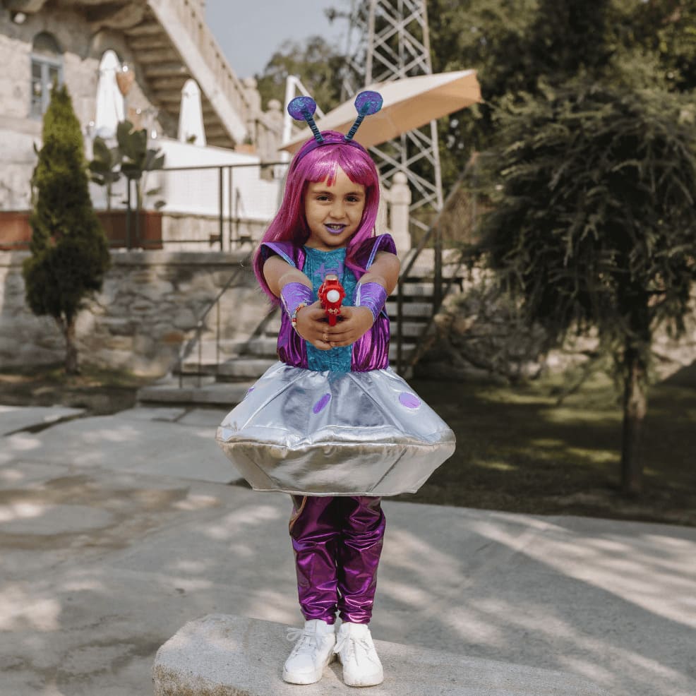 disfraz alien niña