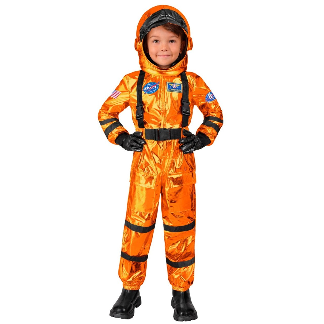 Déguisement d'Astronaute Space Orange pour enfant