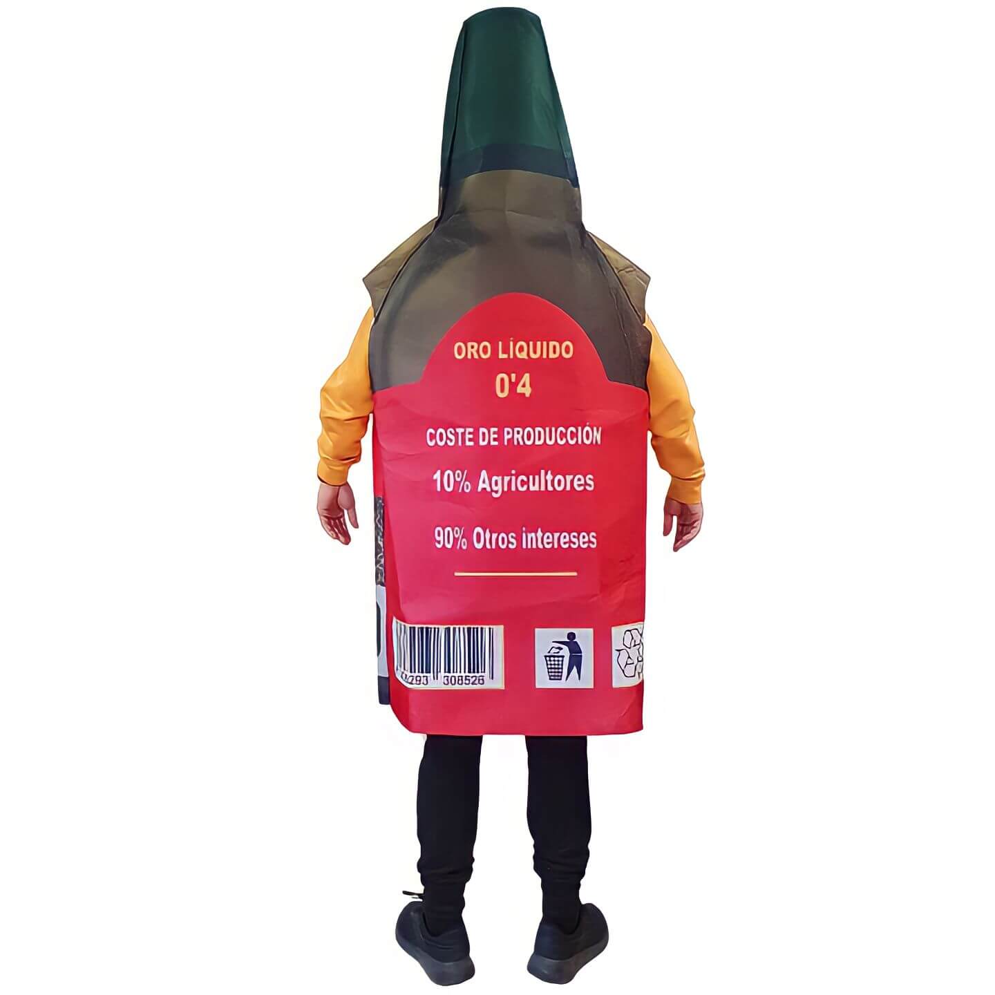 Déguisement de Bouteille D'huile adulte