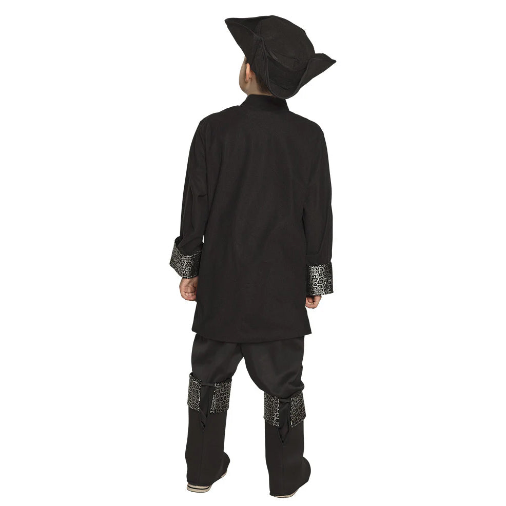 Déguisement de Capitaine Pirate Noir pour enfant