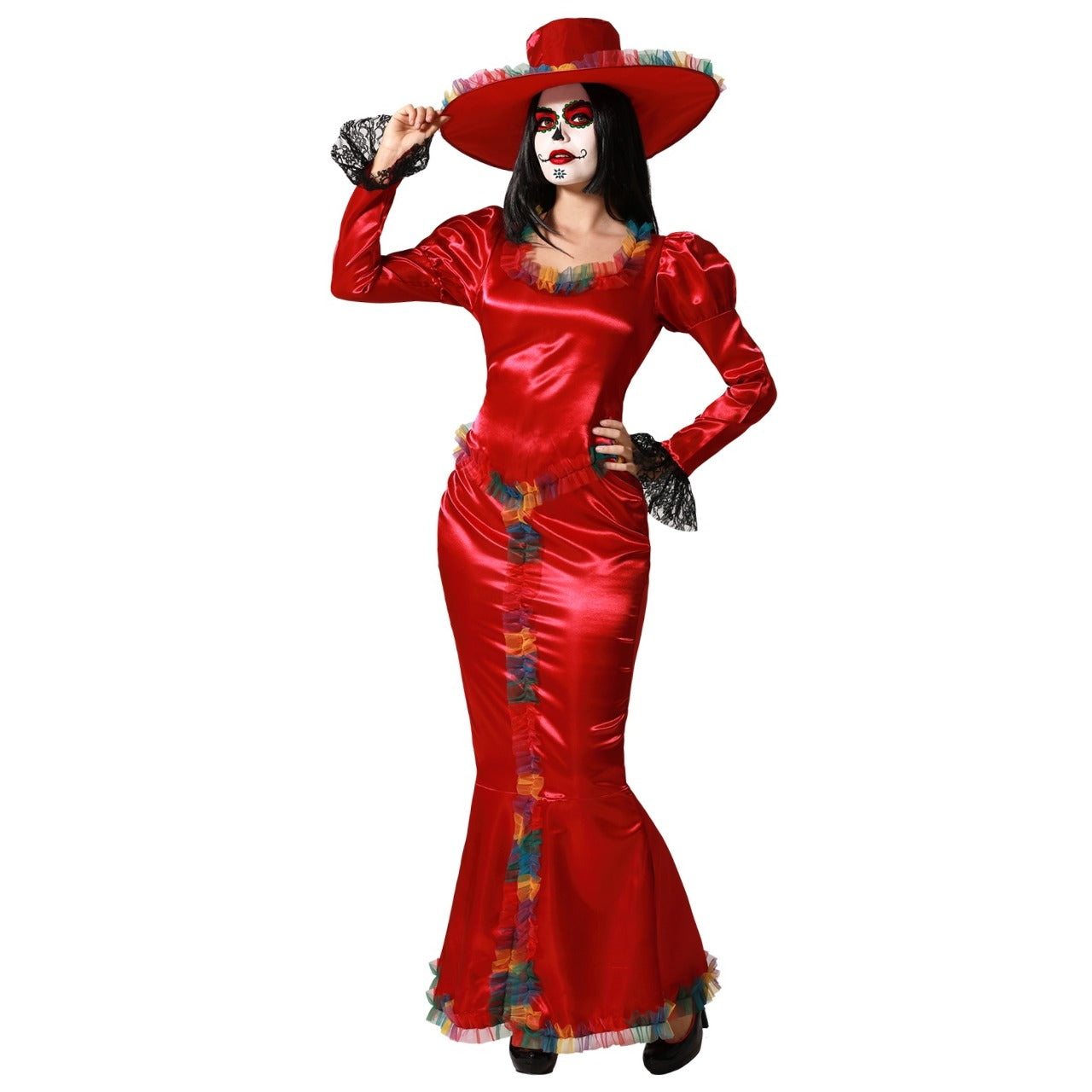 Déguisement de Catrina Rouge pour femme